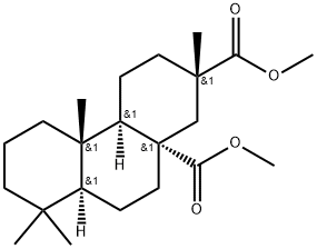 Methyl trans-4a,cis-4b,trans-8a,cis-10a-perhydro-trans-2,4b,8,8-tetram ethylphenanthrene-2,10a-dicarboxylate, [2S-(12aalpha-4b.beta,8aalpha,1 0balpha)]- 구조식 이미지