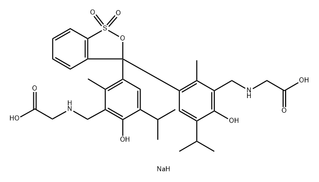 GLYCINE THYMOL BLUE SODIUM Structure