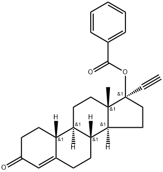 19-Norpregn-4-en-20-yn-3-one, 17-(benzoyloxy)-, (17α)- (9CI) Structure