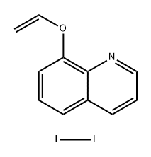 8-ethenoxyquinoline, molecular iodine 구조식 이미지