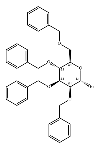 2,3,4,6-tetra-O-benzyl-α-D-mannopyranosyl bromide 구조식 이미지