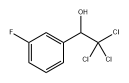 2,2,2-Trichloro-1-(3-fluorophenyl)ethanol Structure