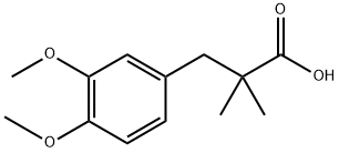 3-(3,4-dimethoxyphenyl)-2,2-dimethylpropanoic acid Structure