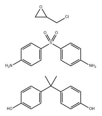비스페놀A-에피클로로히드린-4,4"-술포닐비스-(벤자민)공중합체 구조식 이미지