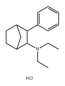 Bicyclo[2.2.1]heptan-2-amine, N,N-diethyl-3-phenyl-, hydrochloride (1:1) Structure