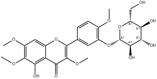 Casticin-3′-glucoside Structure