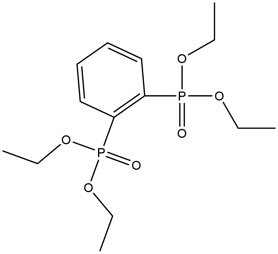 Phosphonic acid, P,P'-1,2-phenylenebis-, P,P,P',P'-tetraethyl ester Structure