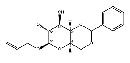 β-D-Galactopyranoside, 2-propen-1-yl 4,6-O-(phenylmethylene)- Structure