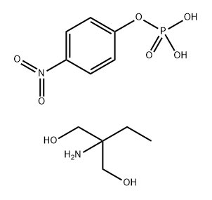 p-Nitrophenyl phosphate mono(2-amino-2-ethyl-1,3-propanediol) monhydrate Structure