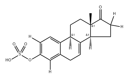 Equilin-d4 Sulfate SodiuM Salt Structure