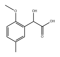 Benzeneacetic acid, α-hydroxy-2-methoxy-5-methyl- Structure