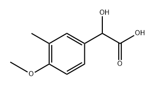 Benzeneacetic acid, α-hydroxy-4-methoxy-3-methyl- Structure