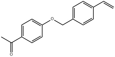 1-[4-[(4-Ethenylphenyl)methoxy]phenyl]ethanone 구조식 이미지