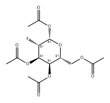 1,3,4,6-TETRA-O-ACETYL-2-DEOXY-2-FLUORO-B-D-GLUCOSE Structure