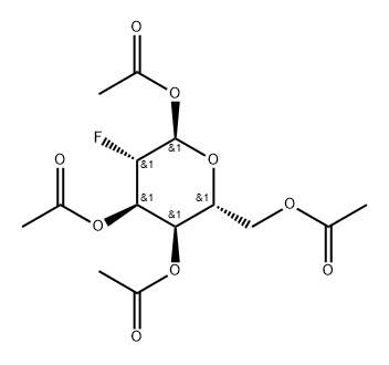 1,3,4,6-TETRA-O-ACETYL-2-DEOXY-2-FLUORO--ALFA-D-GLUCOSE Structure