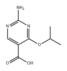 2-amino-4-(propan-2-yloxy)pyrimidine-5-carboxyli
c acid Structure