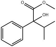 Benzeneacetic acid, α-hydroxy-α-(1-methylethyl)-, methyl ester Structure