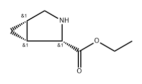 3-Azabicyclo[3.1.0]hexane-2-carboxylicacid,ethylester,[1R-(1-alpha-,2-bta-,5-alpha-)]-(9CI) Structure