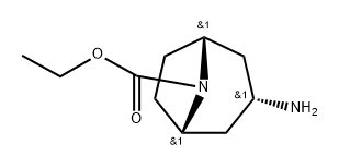 8-Azabicyclo[3.2.1]octane-8-carboxylicacid,3-amino-,ethylester,(3-endo)- Structure