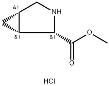 (1R,2S,5S)-Methyl 3-azabicyclo[3.1.0]hexane-2-carboxylate hcl Structure