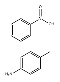 Benzenesulfinic acid, compd. with 4-methylbenzenamine (1:1) Structure