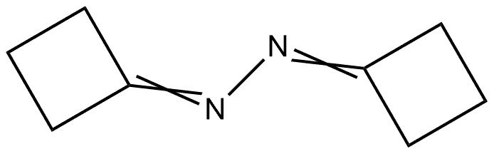 Cyclobutanone, 2-cyclobutylidenehydrazone 구조식 이미지