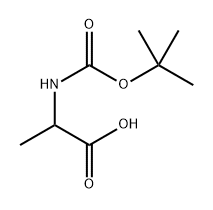 L-Alanine, N-[(1,1-dimethylethoxy)carbonyl]-, labeled with carbon-13 (9CI) Structure