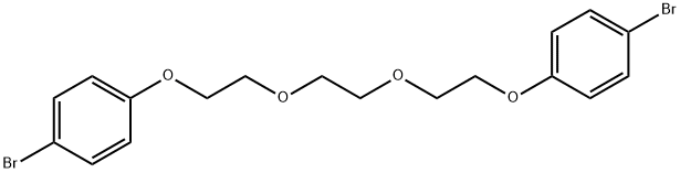 Benzene, 1,1'-[1,2-ethanediylbis(oxy-2,1-ethanediyloxy)]bis[4-bromo- (9CI) Structure