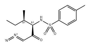 N-tosyl-D,L-isoleucine diazomethyl ketone Structure