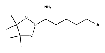 1,3,2-Dioxaborolane-2-methanamine, α-(4-bromobutyl)-4,4,5,5-tetramethyl- 구조식 이미지