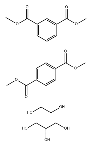 이소프탈산,테레프탈산,에틸렌글리콜중합체,글리세린 구조식 이미지