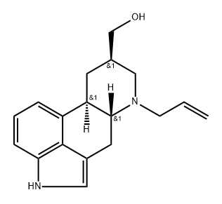 Ergoline-8-methanol, 6-(2-propen-1-yl)-, (8β)- Structure