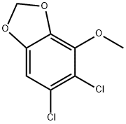 5,6-Dichloro-4-methoxy-1,3-benzodioxole Structure