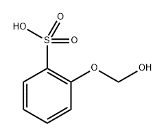 2-(hydroxymethoxy)benzenesulfonic acid Structure