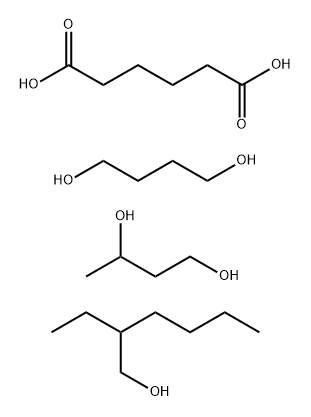 Hexanedioic acid, polymer with 1,3-butanediol and 1,4-butanediol, 2-ethylhexyl ester Structure