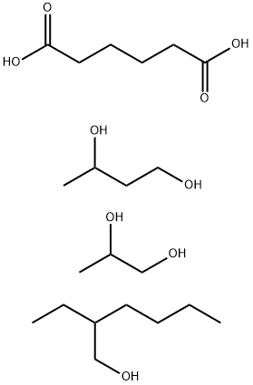 Hexanedioic acid, polymer with 1,3-butanediol and 1,2 -propanediol, 2-ethylhexyl ester Structure