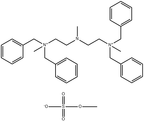 N,N'-[(methylimino)diethylene]bis[dibenzylmethylammonium] dimethyl bis(sulphate)  Structure