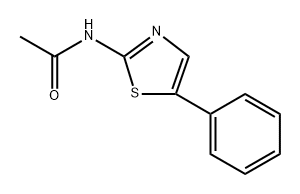 N-(5-phenylthiazol-2-yl)acetamide 구조식 이미지