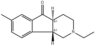 5H-Indeno[1,2-c]pyridin-5-one,2-ethyl-1,2,3,4,4a,9b-hexahydro-7-methyl-,(4aR,9bR)-rel-(+)-(9CI) Structure
