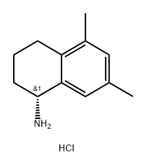 (R)-5,7-dimethyl-1,2,3,4-tetrahydronaphthalen-1-amine hydrochloride Structure