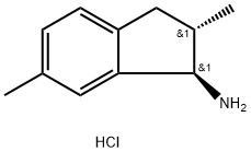 (1R,2S)-2,6-dimethyl-2,3-dihydro-1H-inden-1-amine hydrochloride Structure