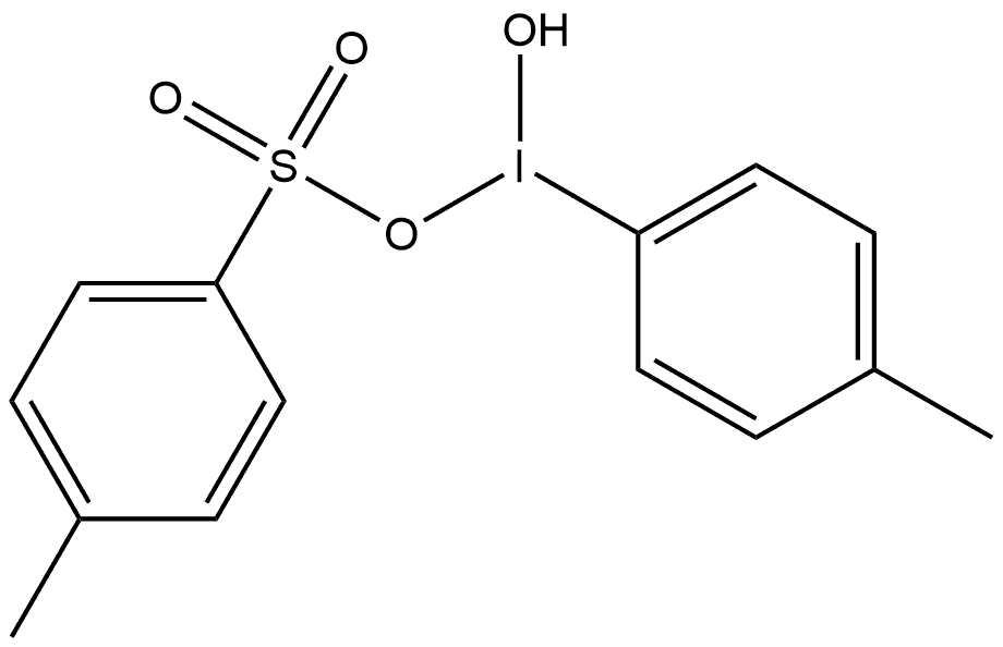 [Hydroxy-(4-methylphenyl)-lambda(3)-iodanyl] 4-methylbenzenesulfonate Structure