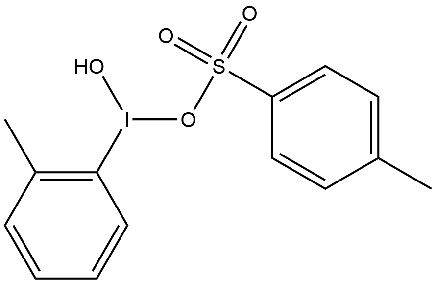 Hypoiodous acid, I-hydroxy-I-(2-methylphenyl)-, anhydride with 4-methylbenzenesulfonic acid Structure