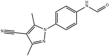 N-4-(4-Cyano-3,5-dimethyl-1H-pyrazol-1-yl)phenylformamide Structure