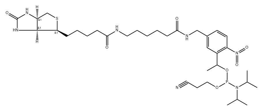 PC 5'-Biotin-CE-Phoshoramidite Structure