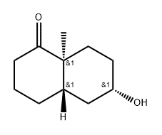 (4aS,6S,8aS)-6-Hydroxy-8a-methyloctahydronaphthalen-1(2H)-one Structure