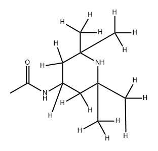 Acetamide, N-[2,2,6,6-tetra(methyl-d3)-4-piperidinyl-3,3,4,5,5-d5]- (9CI) 구조식 이미지