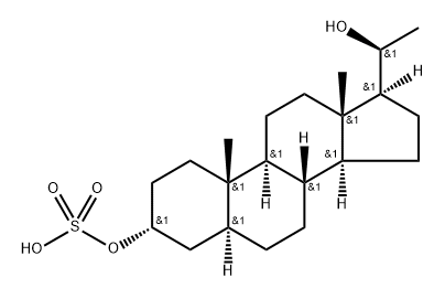 Allopregnanediol 3-sulfate Structure