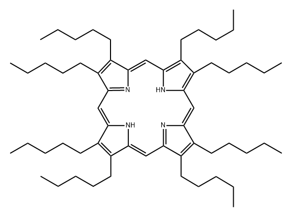 Octapentyl-porphyrine Structure