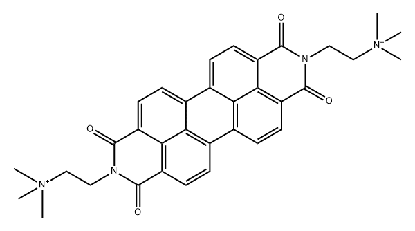 Anthra[2,1,9-def:6,5,10-d'e'f']diisoquinoline-2,9-diethanaminium, 1,3,8,10-tetrahydro-N,N,N,N',N',N'-hexamethyl-1,3,8,10-tetraoxo- Structure